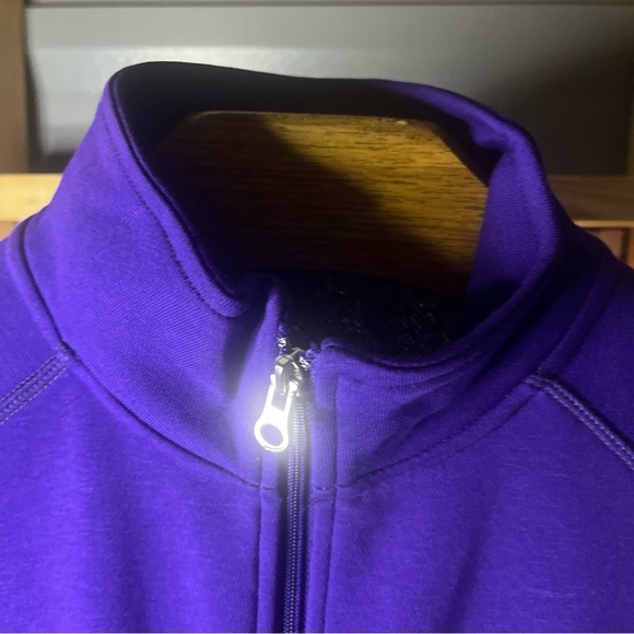 Studio 2 Women’s Long Sleeve Zip Up Shirt Size M Brand New Purple With Pockets - Picture 5 of 7